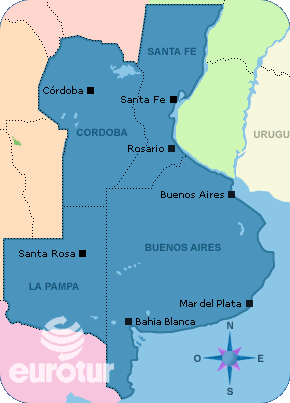 argentine pampas map